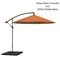Pure Garden 10 Ft Offset Umbrella with Square Base, Terracotta 50-LG1055B - alternate 3